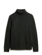 Brushed Roll Neck Jumper Superdry Black