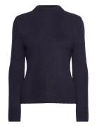 Perkins-Neck Knitted Sweater Mango Navy