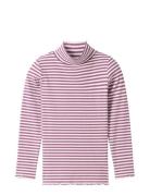 Striped Rib Longsleeve Tom Tailor Pink