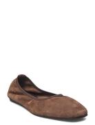 Rey Suede Flats Filippa K Brown