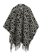 G Pattern Wool Poncho GANT Black