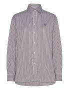 Relaxed Fit Striped Cotton Shirt Polo Ralph Lauren Brown