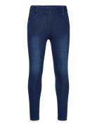 Fleece Denim Trousers For Girl Boboli Navy