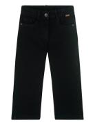 Denim Stretch Trousers For Girl -Bci Boboli Black