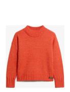 Essential Mock Neck Jumper Superdry Orange