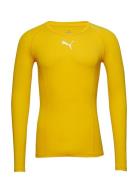 Liga Baselayer Tee Ls PUMA Yellow