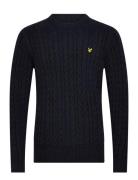 Cable Crew Neck Jumper Lyle & Scott Black