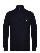 Shaker Stitch Quarter Zip Lyle & Scott Navy