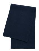 Fine Knit Wool Scarf GANT Navy