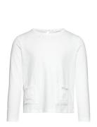 Long-Sleeved T-Shirt With Pockets Mango White