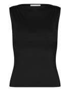 Boatneck Sleeveless Top Weekday Black