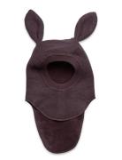 Balaclava Ears Wool Huttelihut Purple