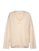 Over D Wool Blend Sweater Monki Cream