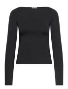 Boatneck Long Sleeve Weekday Black