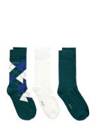 Argyle Socks 3-Pack Gift Box GANT Green