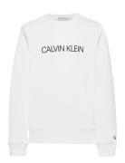 Institutional Logo Sweatshirt Calvin Klein White