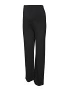 Mlluna Straight Jrs Pants A. Mamalicious Black