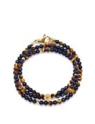 The Mykonos Collection - Brown Tiger Eye, Matte Onyx, And Go Nialaya B...