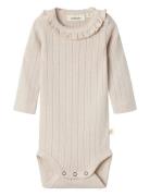 Nbfrachel Nis Ls Slim Body Lil Noos Lil'Atelier Beige