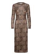 Loganll Maxi Dress Ls Lollys Laundry Brown