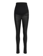 Vmmseven Ss Smooth Coated Pants Noos Vero Moda Maternity Black