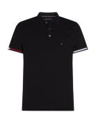 Flag Cuff Slim Polo Tommy Hilfiger Black