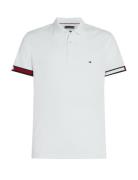 Flag Cuff Slim Polo Tommy Hilfiger White