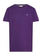 Shield Ss T-Shirt GANT Purple