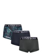 Core Minishorts 3P Björn Borg Patterned