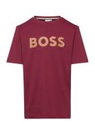 Short Sleeves Tee-Shirt BOSS Burgundy