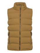 Waist Coat-Quilted Color Kids Khaki