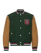 Wool Blend Varsity Jacket GANT Green