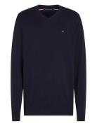 Essential Cotton V Neck Tommy Hilfiger Navy