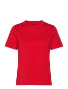 Vmpaulina Ss T-Shirt Ga Jrs Noos Vero Moda Red