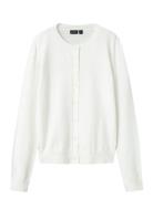 Nlfdancy Ls Short Knit Cardigan LMTD White