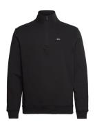 Tjm Reg Fleece 1/4Zip Mock Neck Tommy Jeans Black