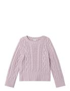 Nkftanna O-Neck Ls Loose Knit Name It Purple