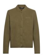 W Fleece Snap Cardigan Peak Performance Khaki