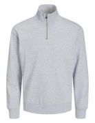 Jjebradley Sweat Half Zip Noos Jack & J S Grey