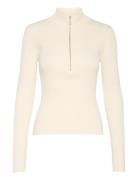 Yasmiagz Zipper Pullover Noos Gestuz Cream