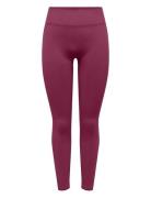 Onpjiji Hw Seam Tights Only Play Burgundy