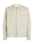 Relaxed Utility Overshirt Calvin Klein Jeans Cream