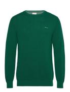 Cotton Pique C-Neck GANT Green