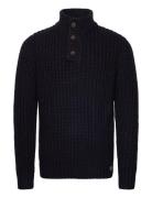 Chunky Knit Henley Superdry Navy