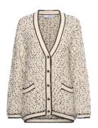 Flecked Over Cardigan Mango Cream