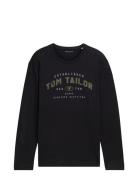 Printed Longsleeve Tom Tailor Black