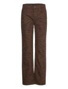 Zebra-Print Straight-Fit Jeans Mango Brown