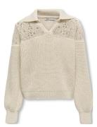 Kogmeryl Life Ls Polo Neck Knt Kids Only Beige