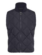 Water-Repellent Quilted Gilet Mango Navy