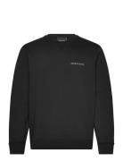 Loopback Embroidered Crew Neck Sweatshirt Lyle & Scott Black